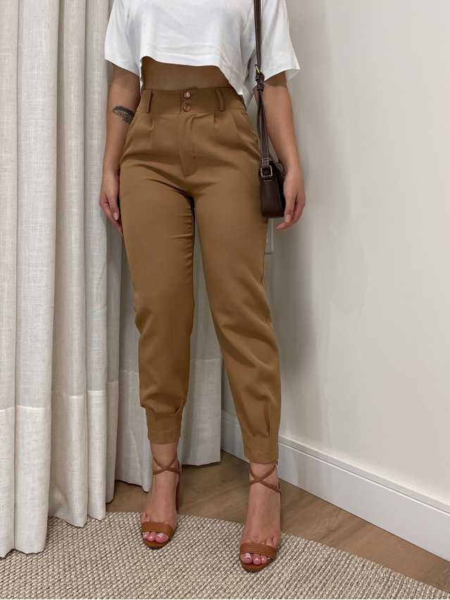 Calça Alfaiataria Luna Capuccino 