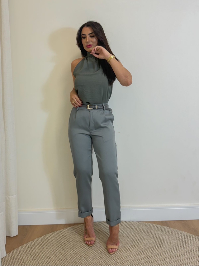 Blusa Gola Alta Julia Cinza