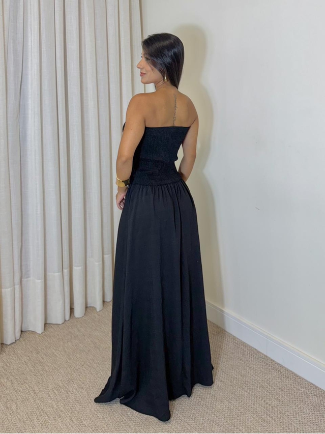 Vestido Lastex Carolina Preto