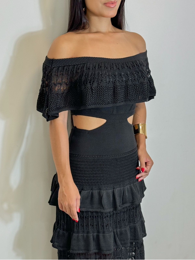 Vestido Tricot Nay Preto