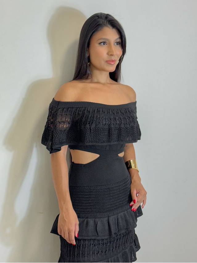 Vestido Tricot Nay Preto