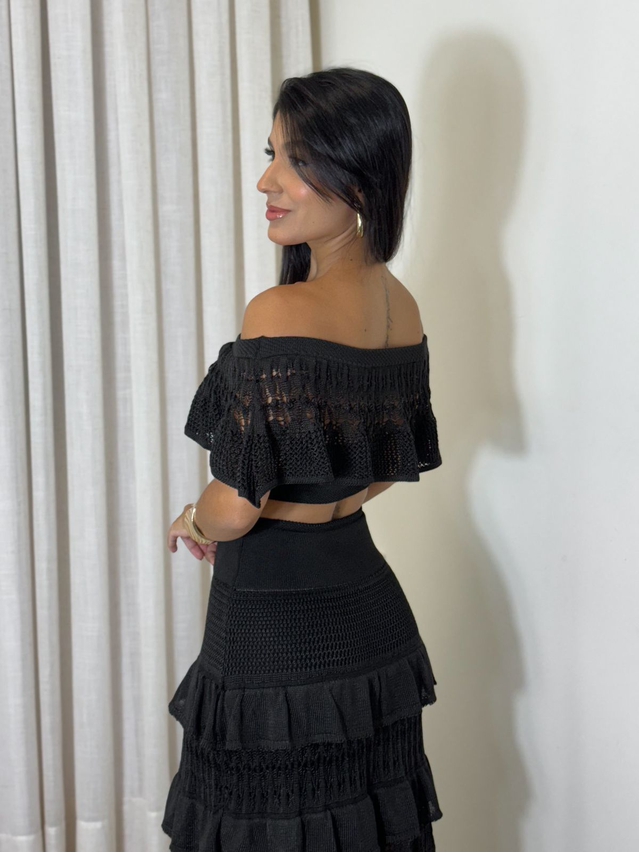 Vestido Tricot Nay Preto