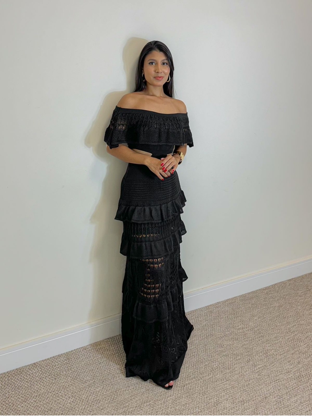 Vestido Tricot Nay Preto