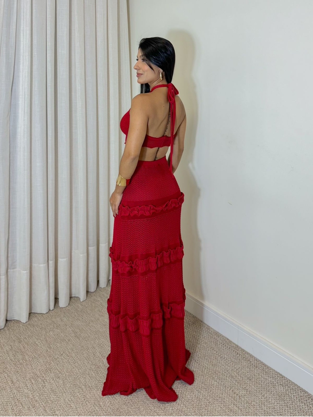 Vestido Tricot Lidi Vermelho 