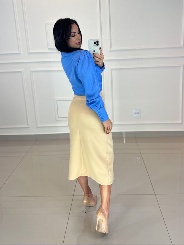 Saia Midi Michele Nude