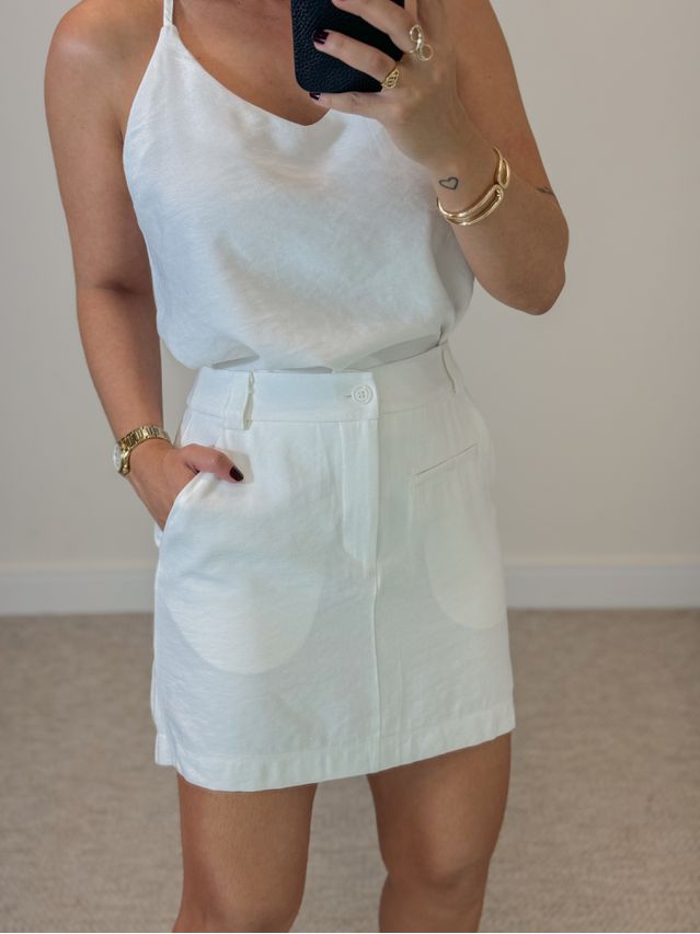 Saia Viscolinho Bruna Off