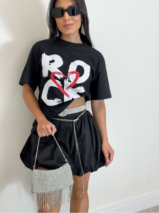 Saia Balonê Lucy Preta