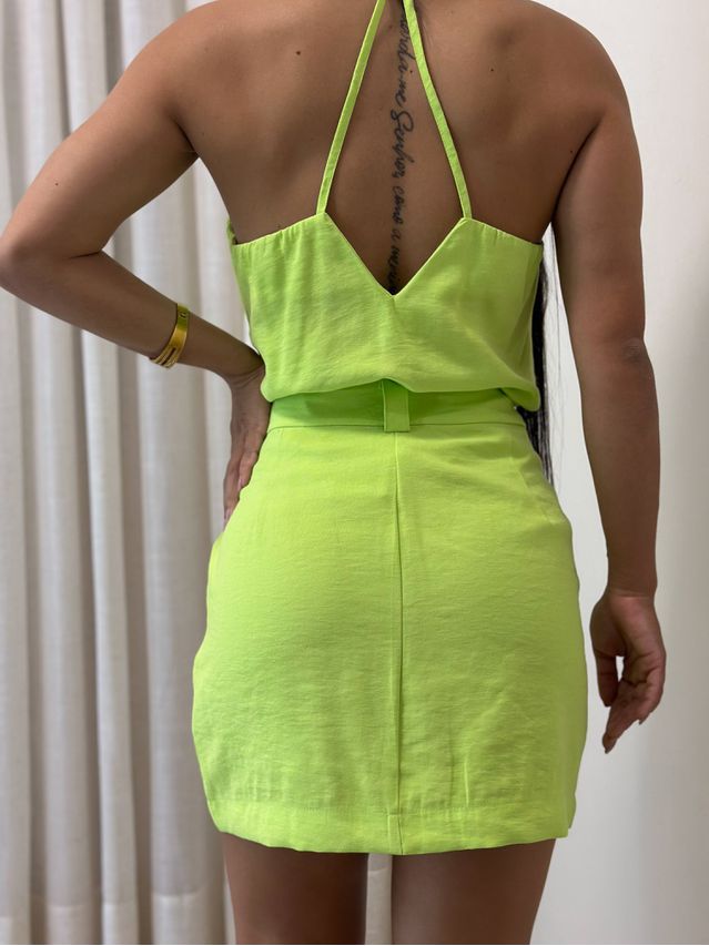 Saia Viscolinho Bruna Lima