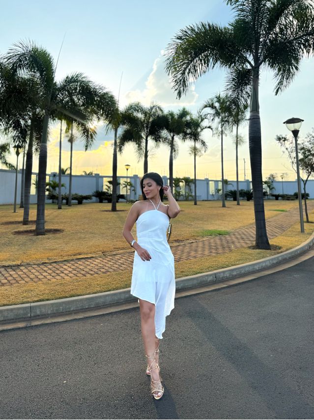 Vestido Midi Carla Branco