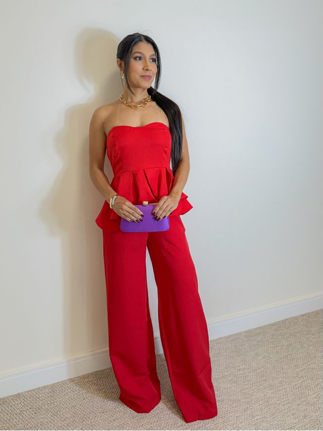 Blusa Tomara Que Caia Laysa Vermelha