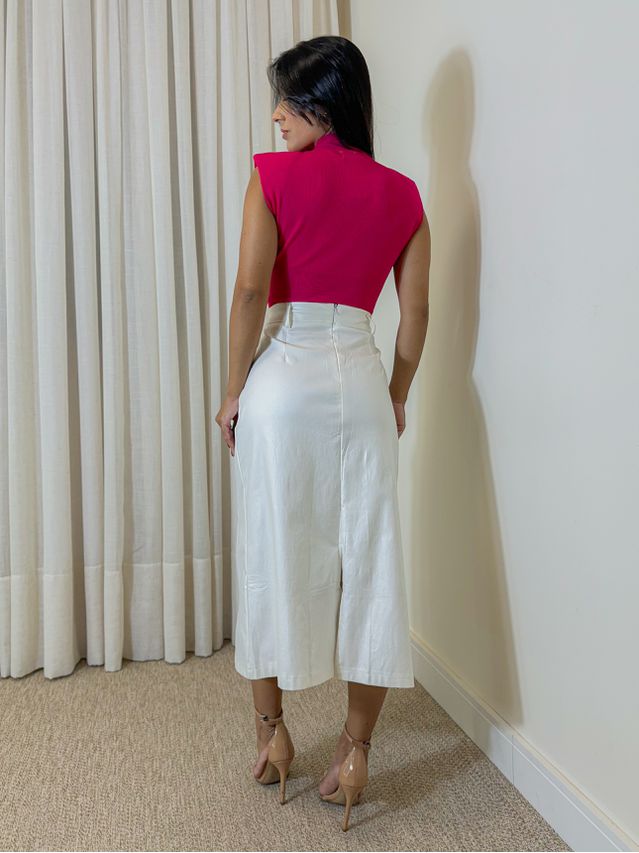 Saia Midi Resinada Off