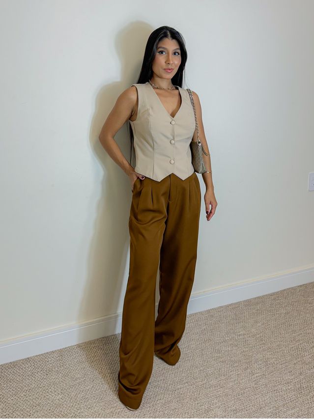 Colete Larissa Areia