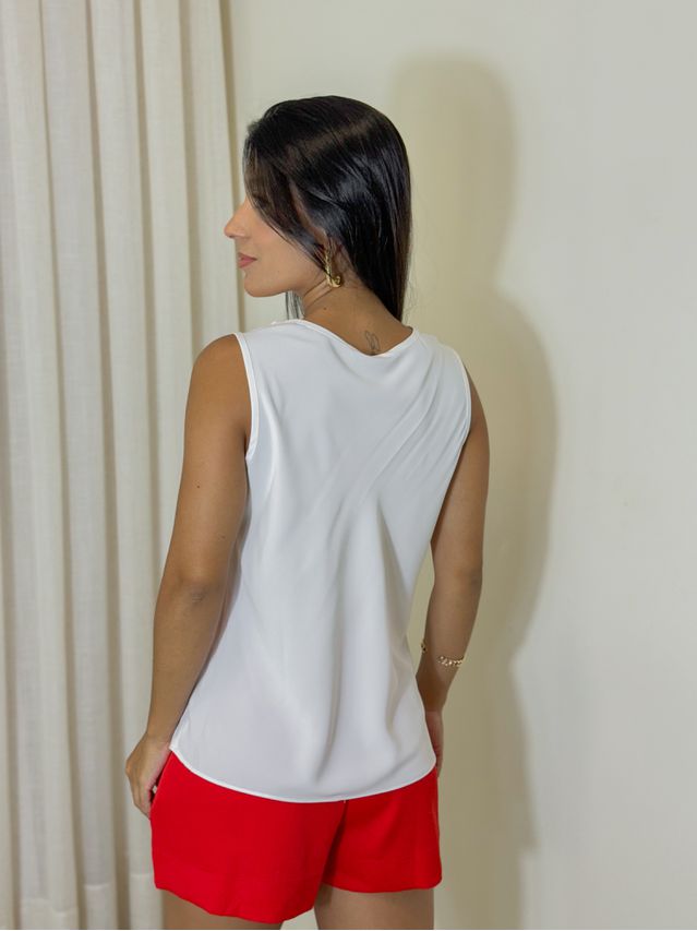 Blusa Gola Tania Branca