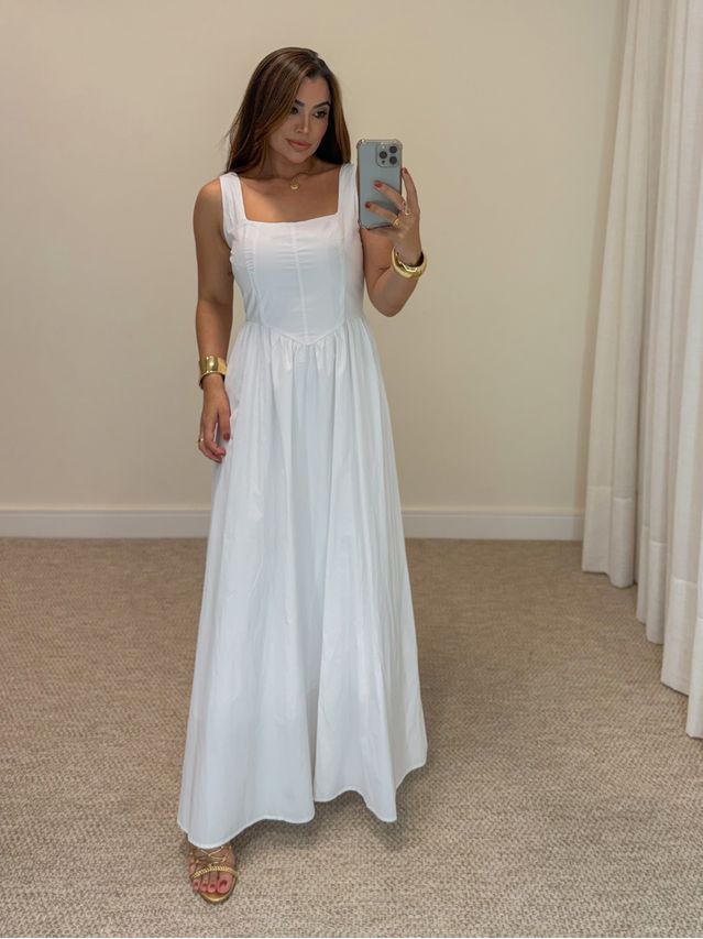 Vestido Alça Giovanna Branco