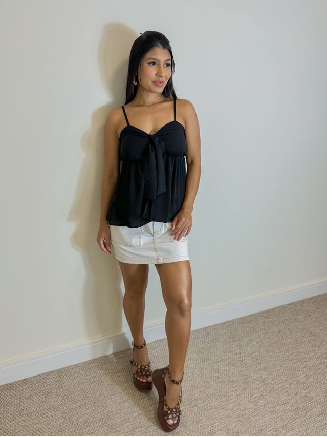 Blusa Laço Ludmila Preto