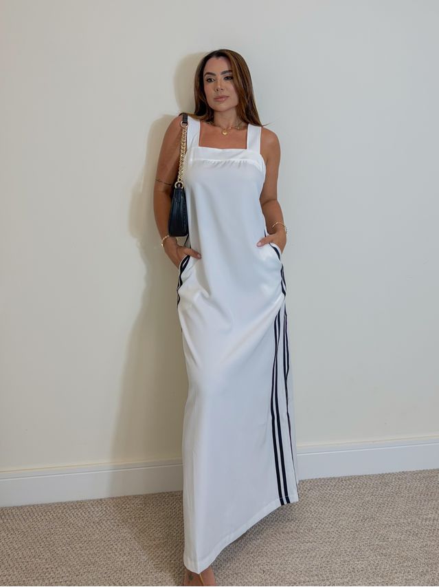 Vestido Midi Alça Elen Branco