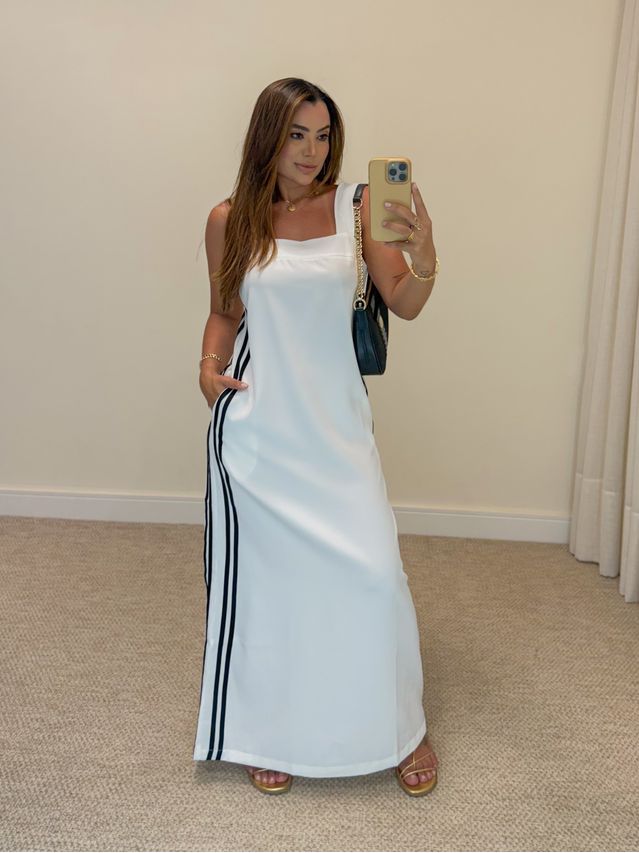 Vestido Midi Alça Elen Branco