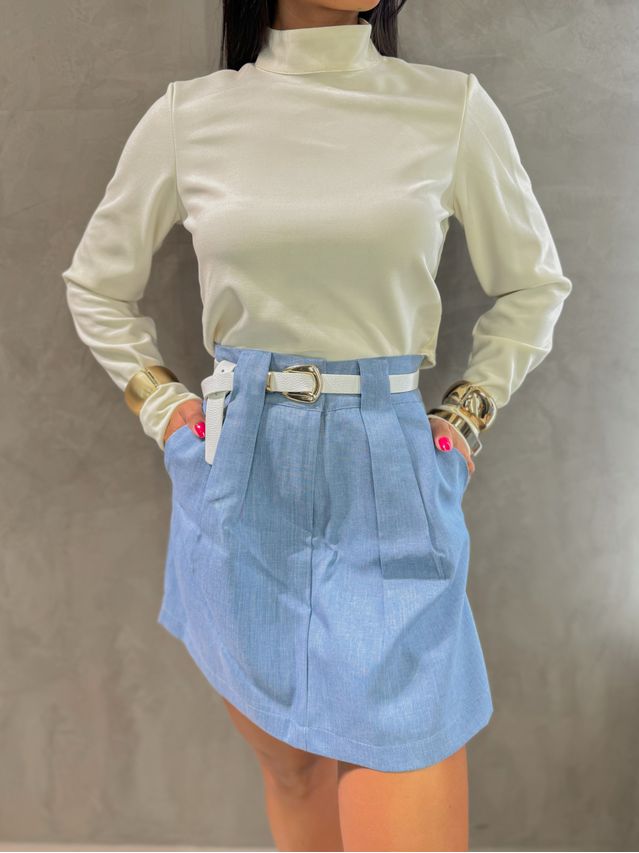 Blusa Manga Longa Elisa Creme