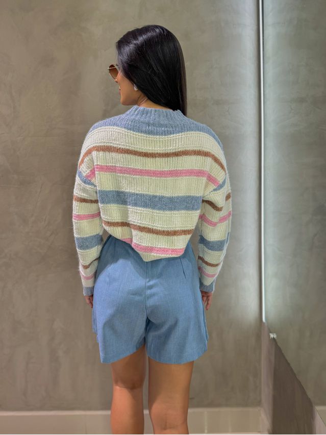 Short Saia Clarice Azul Jeans