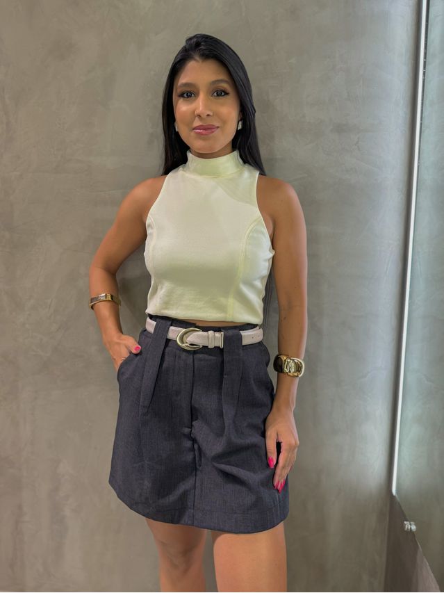 Blusa Gola Alta Lisboa Creme 