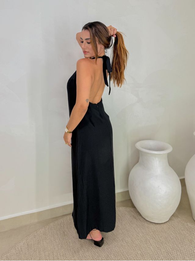 Vestido Frente Única Egito Preto