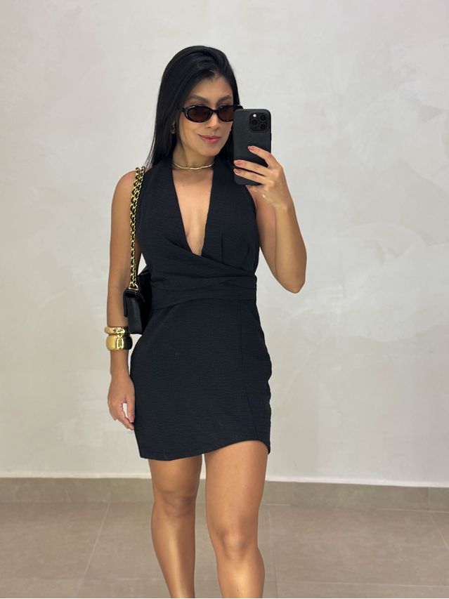 Vestido Frente Única Maressa Preto 