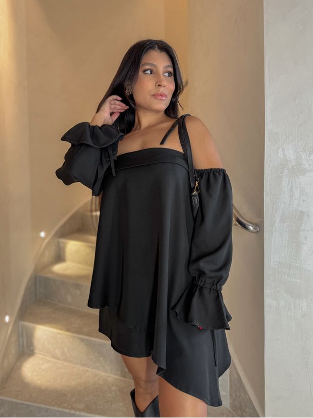 Macaquinho Bata Letícia Preto