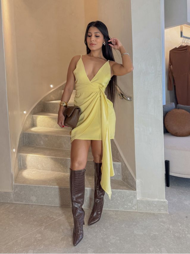 Vestido Alcinha Eduarda Manteiga