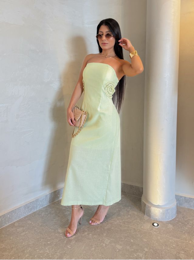Vestido Linho Milão Lima