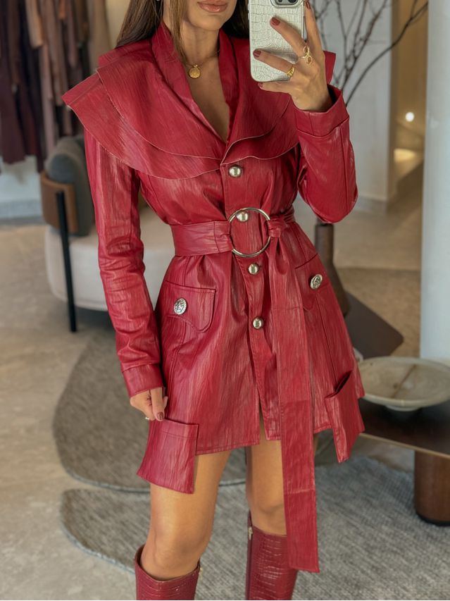 Maxi Casaco Chamonix Vermelho