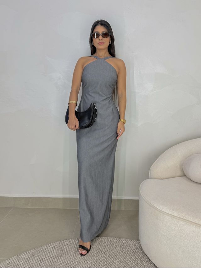 Vestido Frente Única Cintia Chumbo