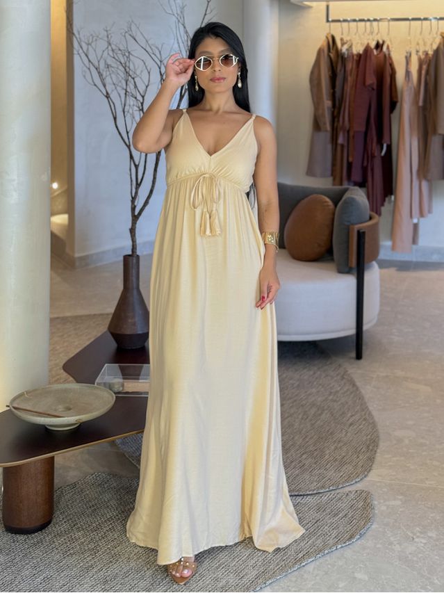 Vestido Liso Ibiza Areia