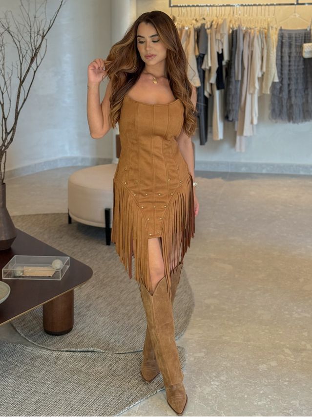 Vestido Nash Caramelo