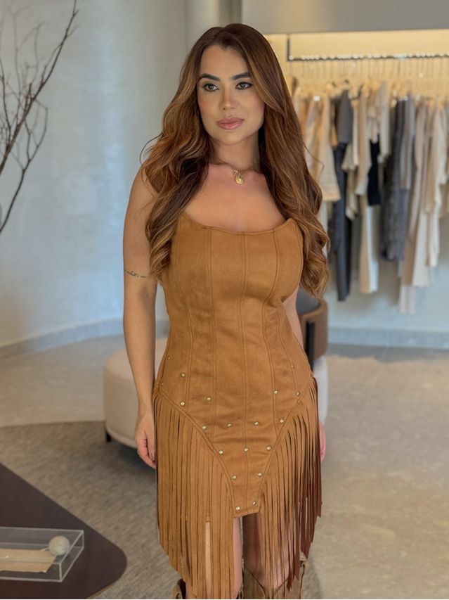 Vestido Nash Caramelo