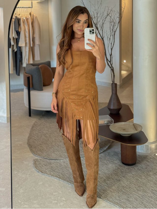 Vestido Nash Caramelo