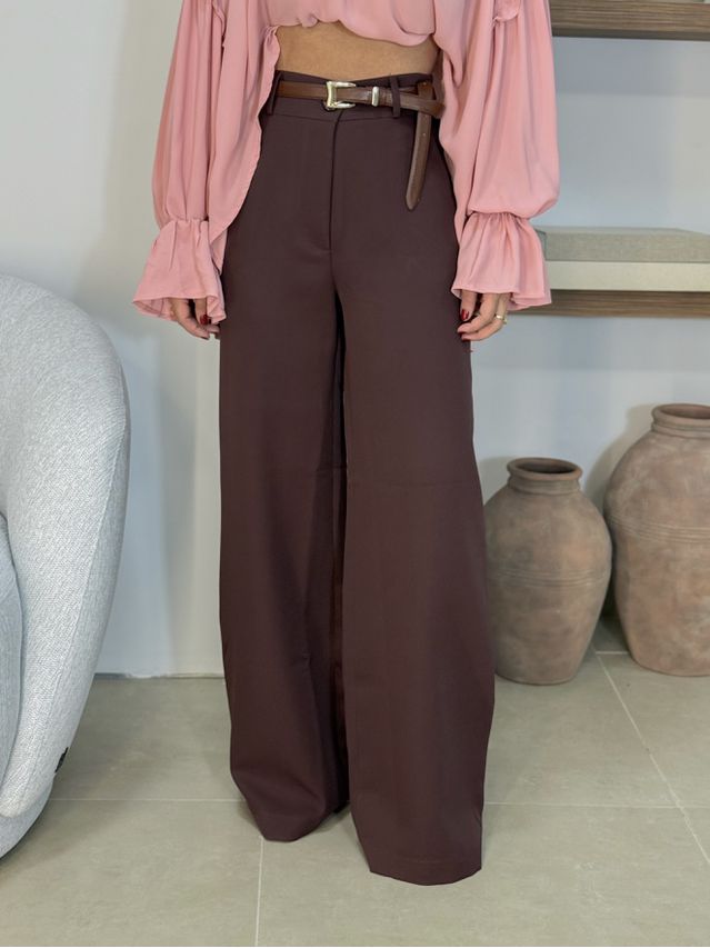 Calça Alfaiataria Maria Café