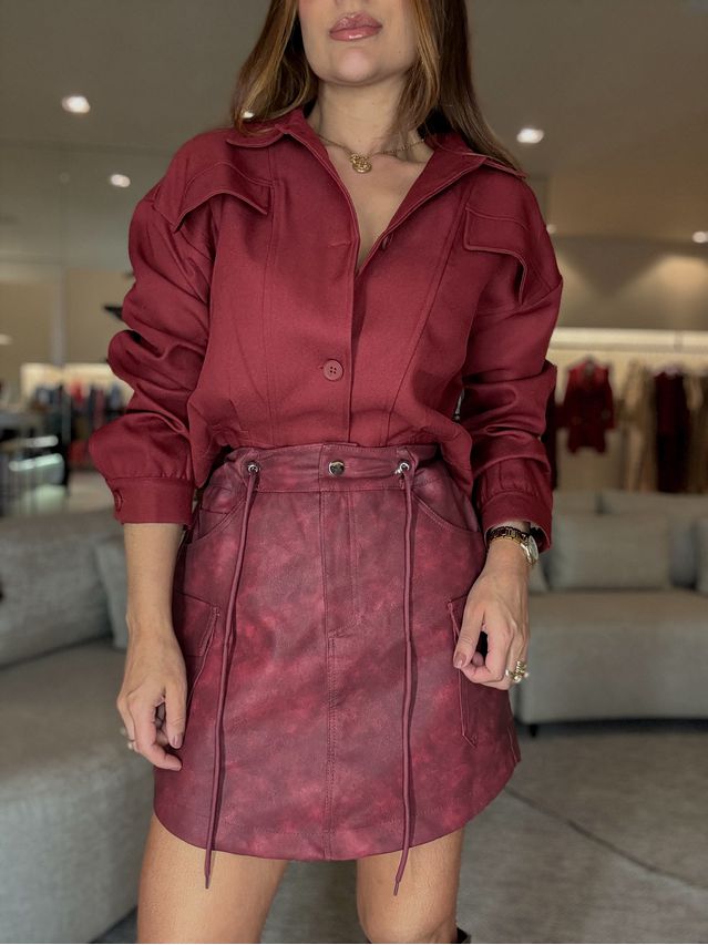 Jaqueta Bolso Anastacia Cereja