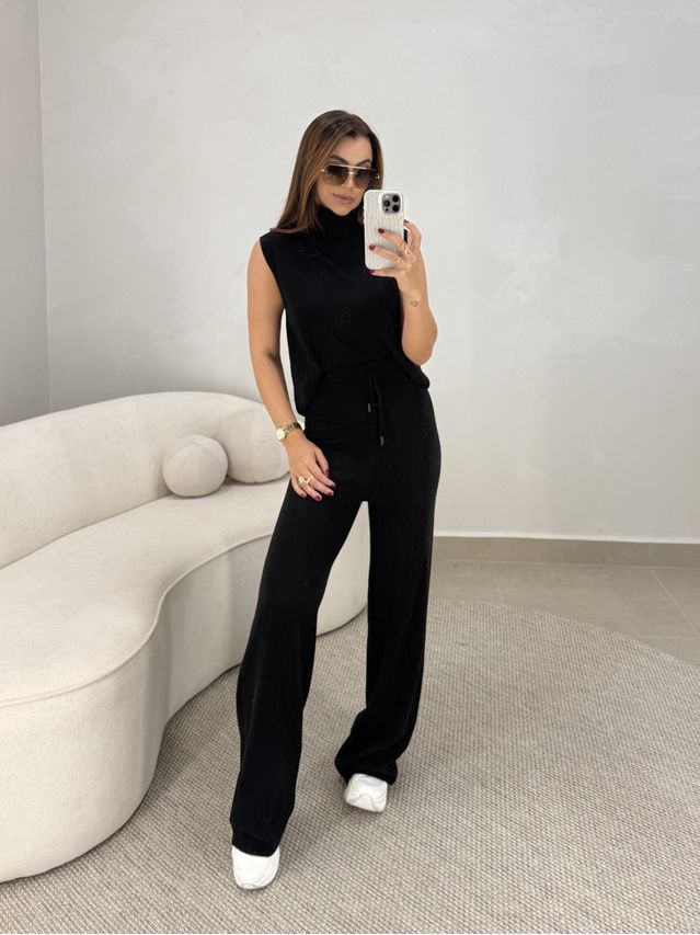 Conjunto Tricot Europa Preto