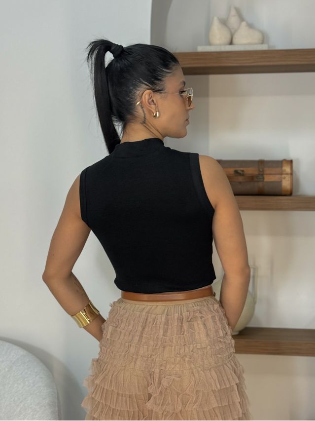 Blusa Regata Basic Preto