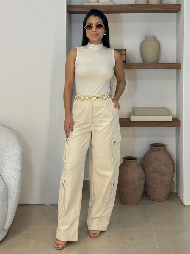 Calça Cargo Hanna Areia