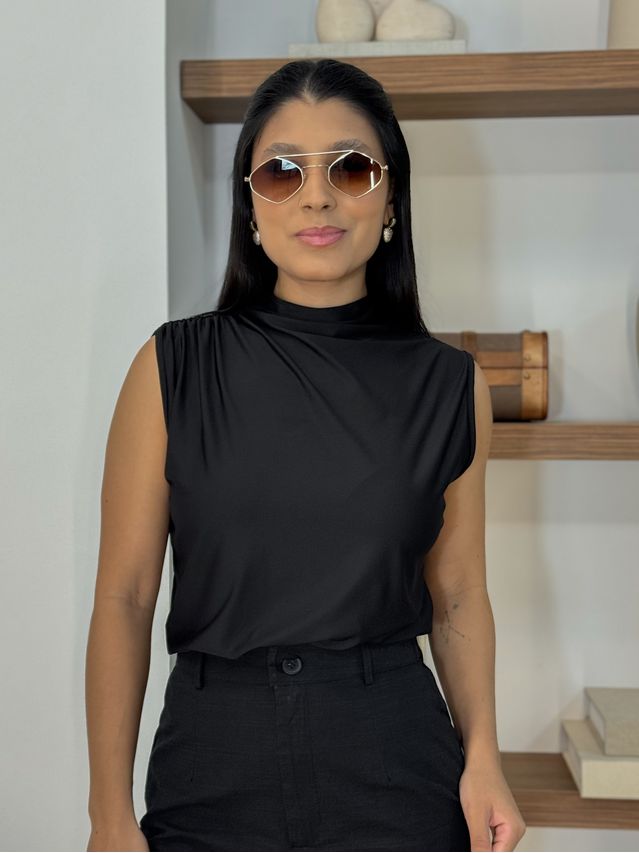 Blusa Franzida Alicia Preta