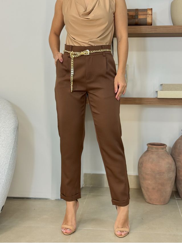 Calça Alfaiataria Leila Café 