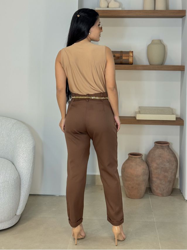 Calça Alfaiataria Leila Café 