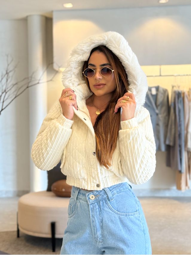 Casaco Pelo Fiorella Off