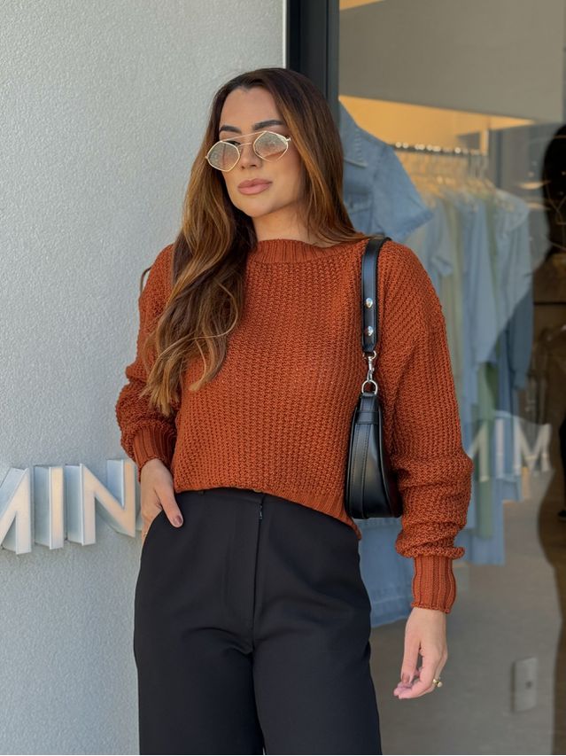 Blusa Tricot Espanha Telha