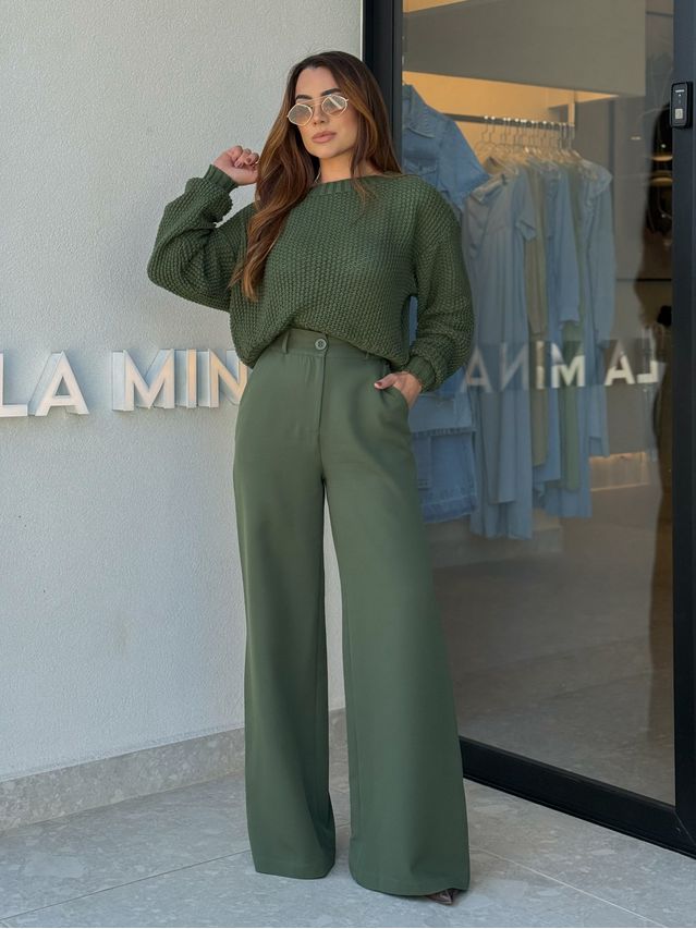 Calça Alfaiataria Maria Militar