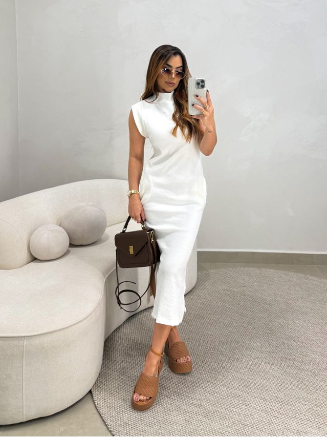 Vestido Canelado Muscle Tee Off