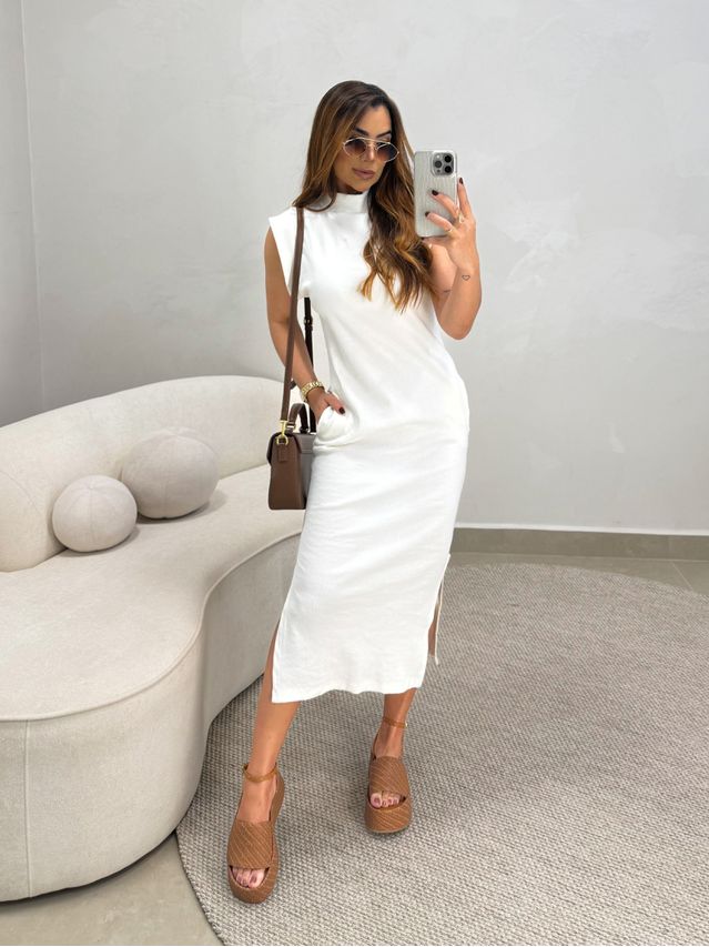 Vestido Canelado Muscle Tee Off