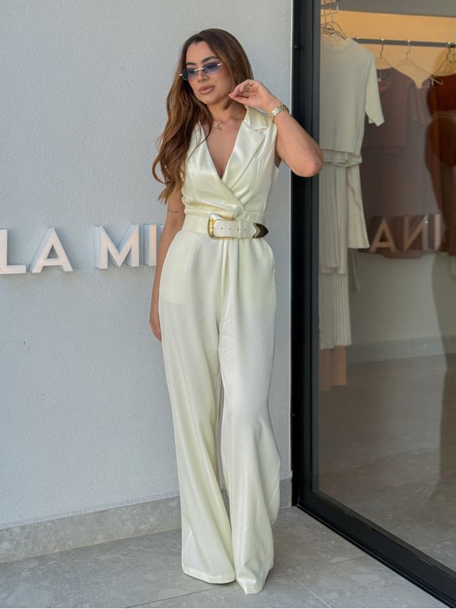 Macacão Elaine Manteiga