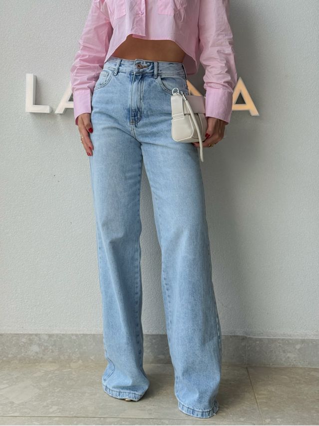 Calça Pantalona Jeans Larissa 